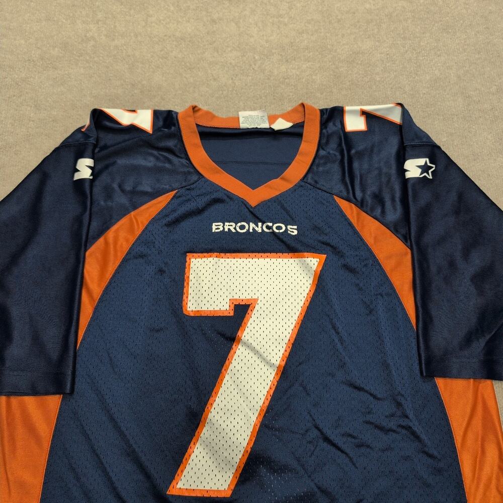 Denver Broncos Starter Home Men's Jersey Blue Orange Size L 48 John Elway - Picture 2 of 9